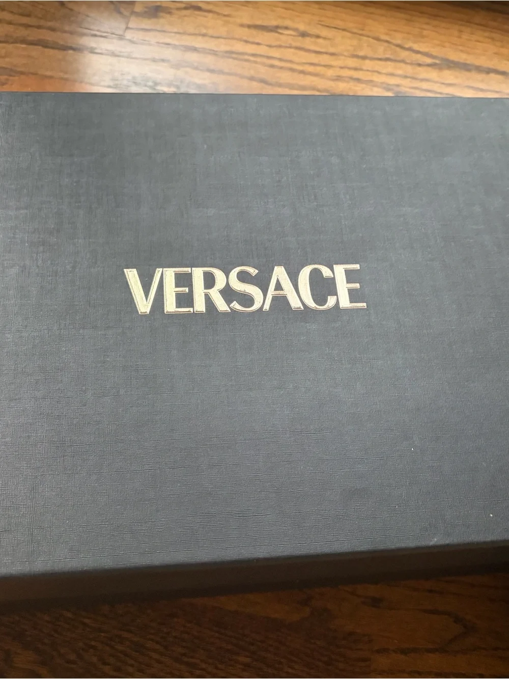 Versace Black Platform Espadrille Sandals with Gold Medusa Medallion Accent